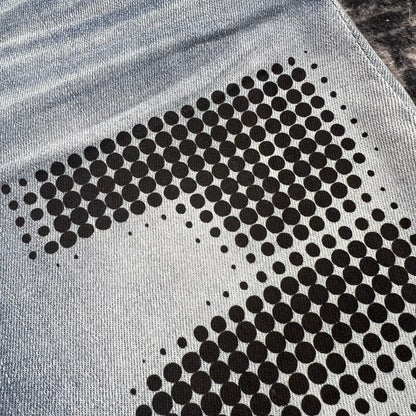 PURPLE BRAND Halftone Wordmark Jeans 'Light Indigo'