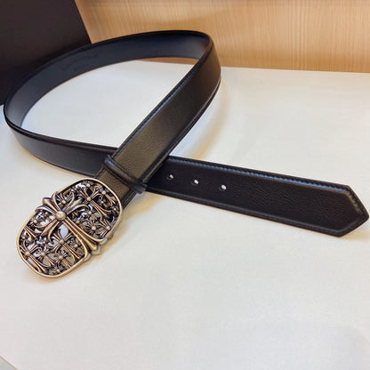 CHROME HEARTS Oval Cross Belt-3.7cm