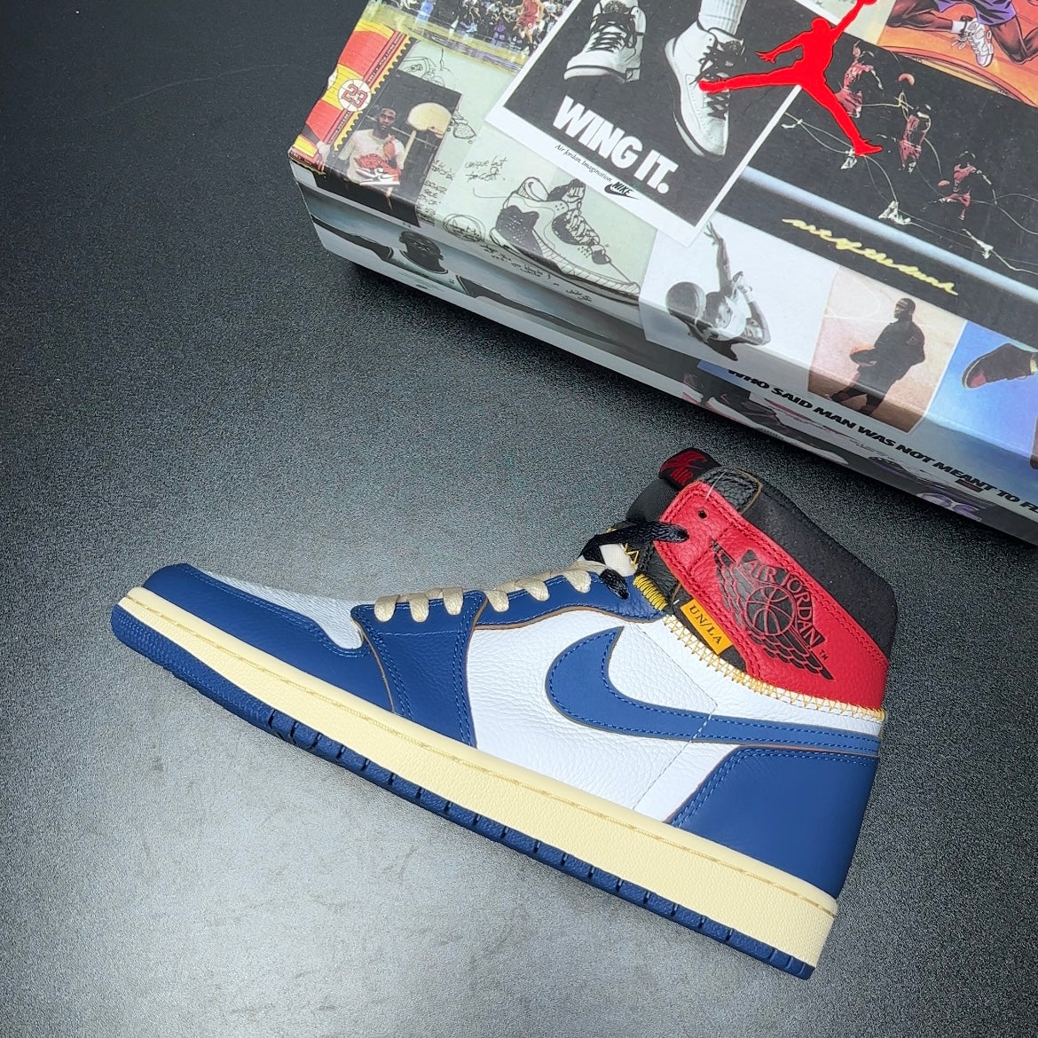 【LJR】Union × Nike Air Jordan 1 Retro High OG NRG "Storm Blue/Varsity Red" LJR