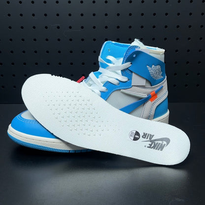 【LJR】Off-White × Nike Air Jordan 1 High UNC "White/Dark Powder Blue"LJR