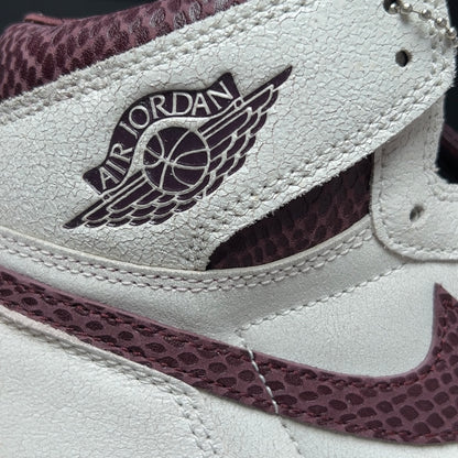 【LJR】A Ma Maniere × Nike Air Jordan 1 RETRO High OG "Sail and Burgundy" LJR