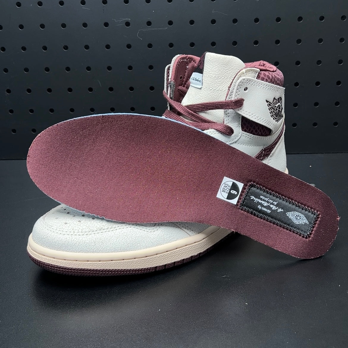 【LJR】A Ma Maniere × Nike Air Jordan 1 RETRO High OG "Sail and Burgundy" LJR