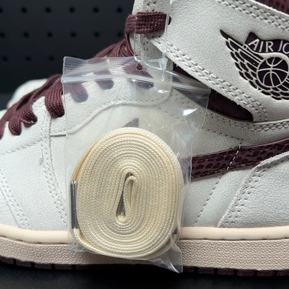 【LJR】A Ma Maniere × Nike Air Jordan 1 RETRO High OG "Sail and Burgundy" LJR