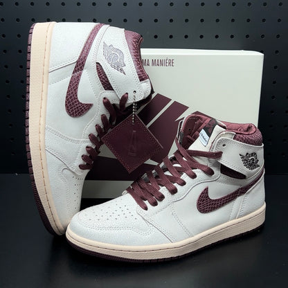 【LJR】A Ma Maniere × Nike Air Jordan 1 RETRO High OG "Sail and Burgundy" LJR