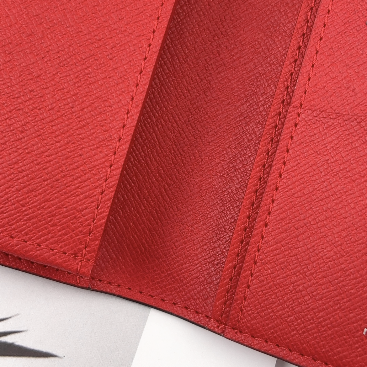 Louis Vuitton x Supreme Portefeuille Brazza Long Wallet in Red Epi Leather