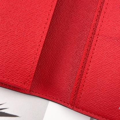 Louis Vuitton x Supreme Portefeuille Brazza Long Wallet in Red Epi Leather