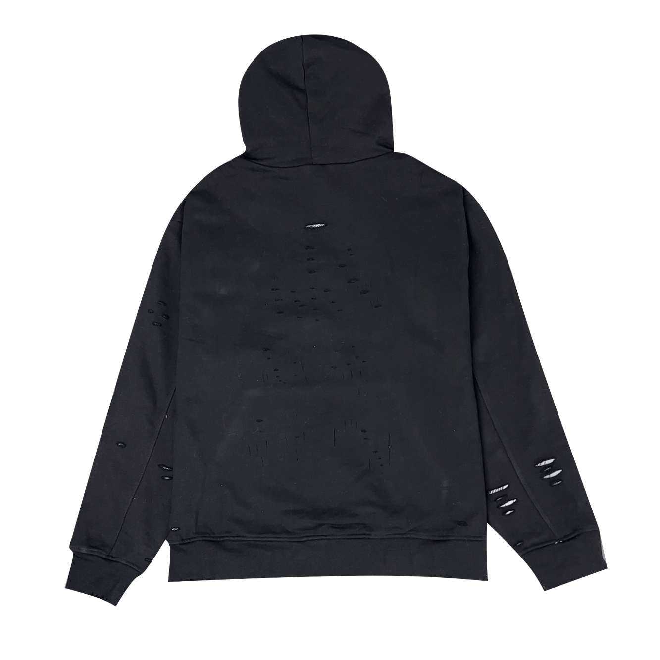 Balenciaga Caps SS22 logo hole-effect fleece sweatshirt