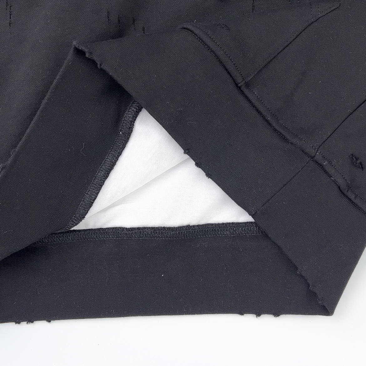 Balenciaga Caps SS22 logo hole-effect fleece sweatshirt