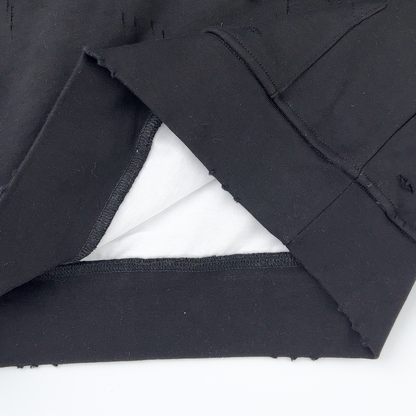 Balenciaga Caps SS22 logo hole-effect fleece sweatshirt
