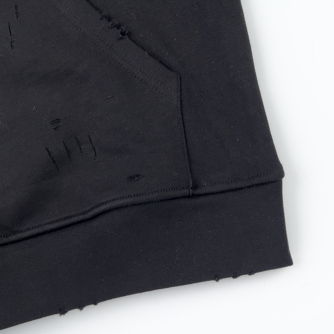 Balenciaga Caps SS22 logo hole-effect fleece sweatshirt