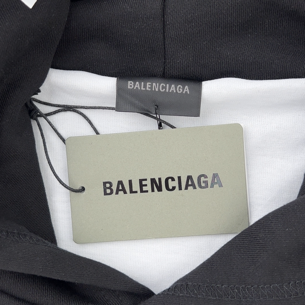 Balenciaga Caps SS22 logo hole-effect fleece sweatshirt