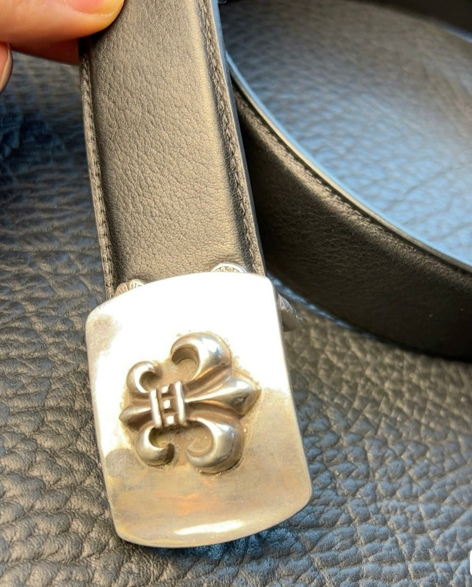 Chrome Heart 3.7cm Scout Flower Belt