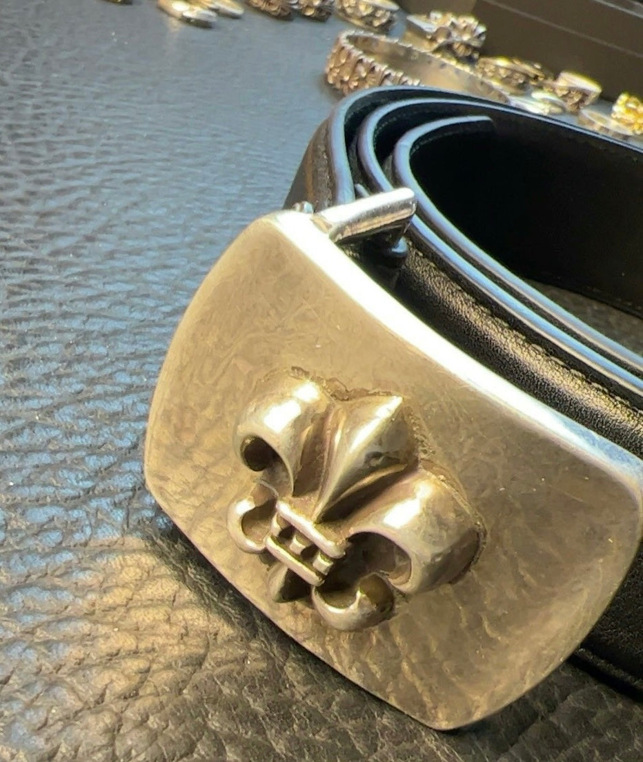 Chrome Heart 3.7cm Scout Flower Belt