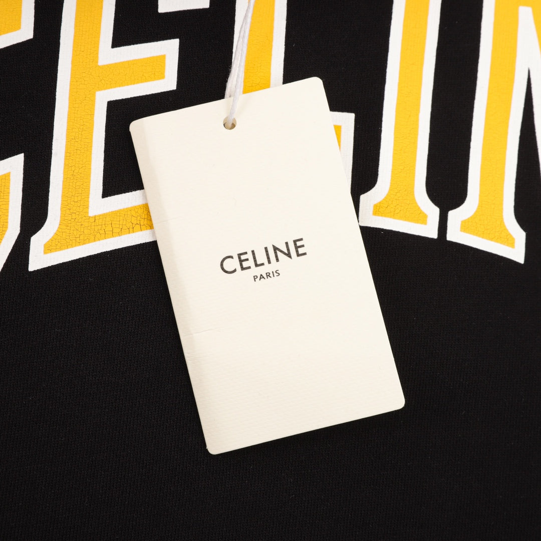 CELINE Loose Hoodie Cotton Fleece
