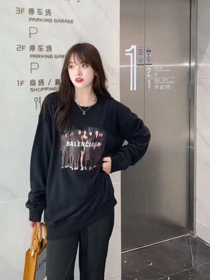 Balenciaga Real Balenciaga Crewneck Sweatshirt 'Black'