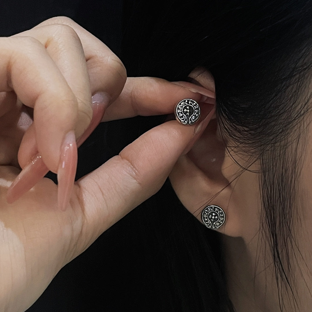 Chrome Hearts Horseshoe Stud Earrings