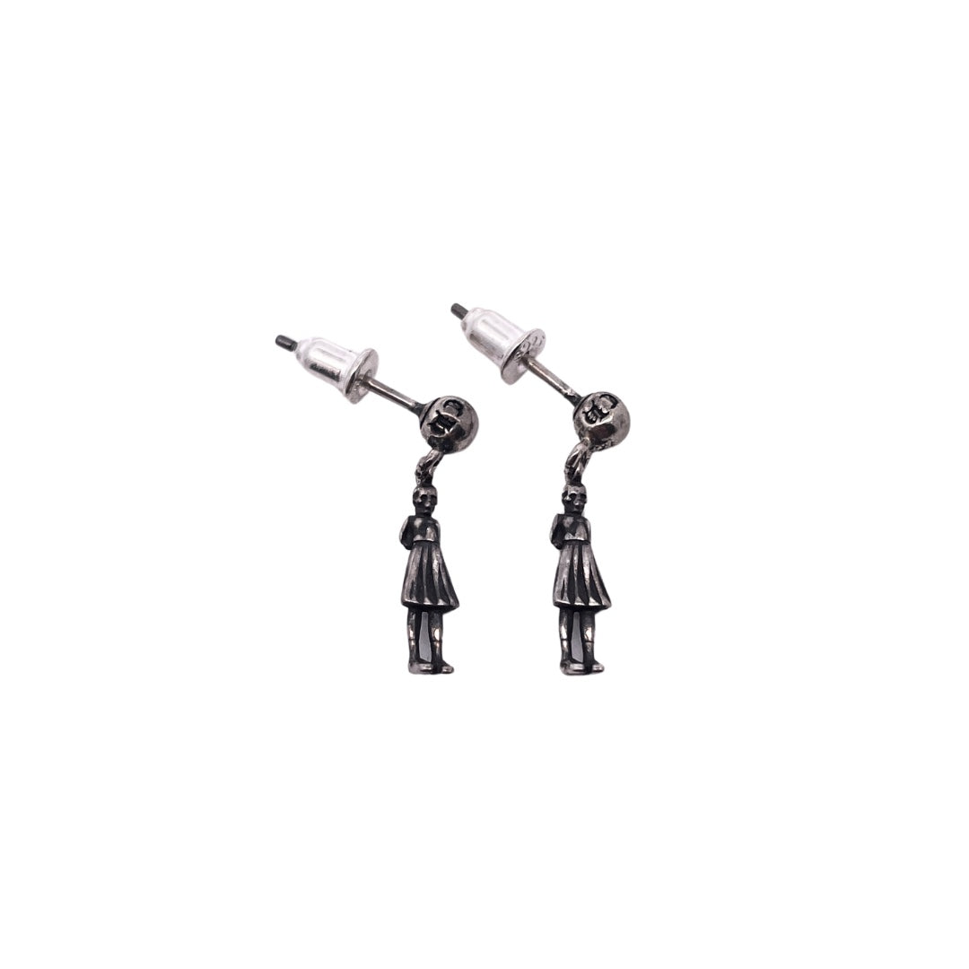 Chrome Hearts foti Miss Skeleton earrings