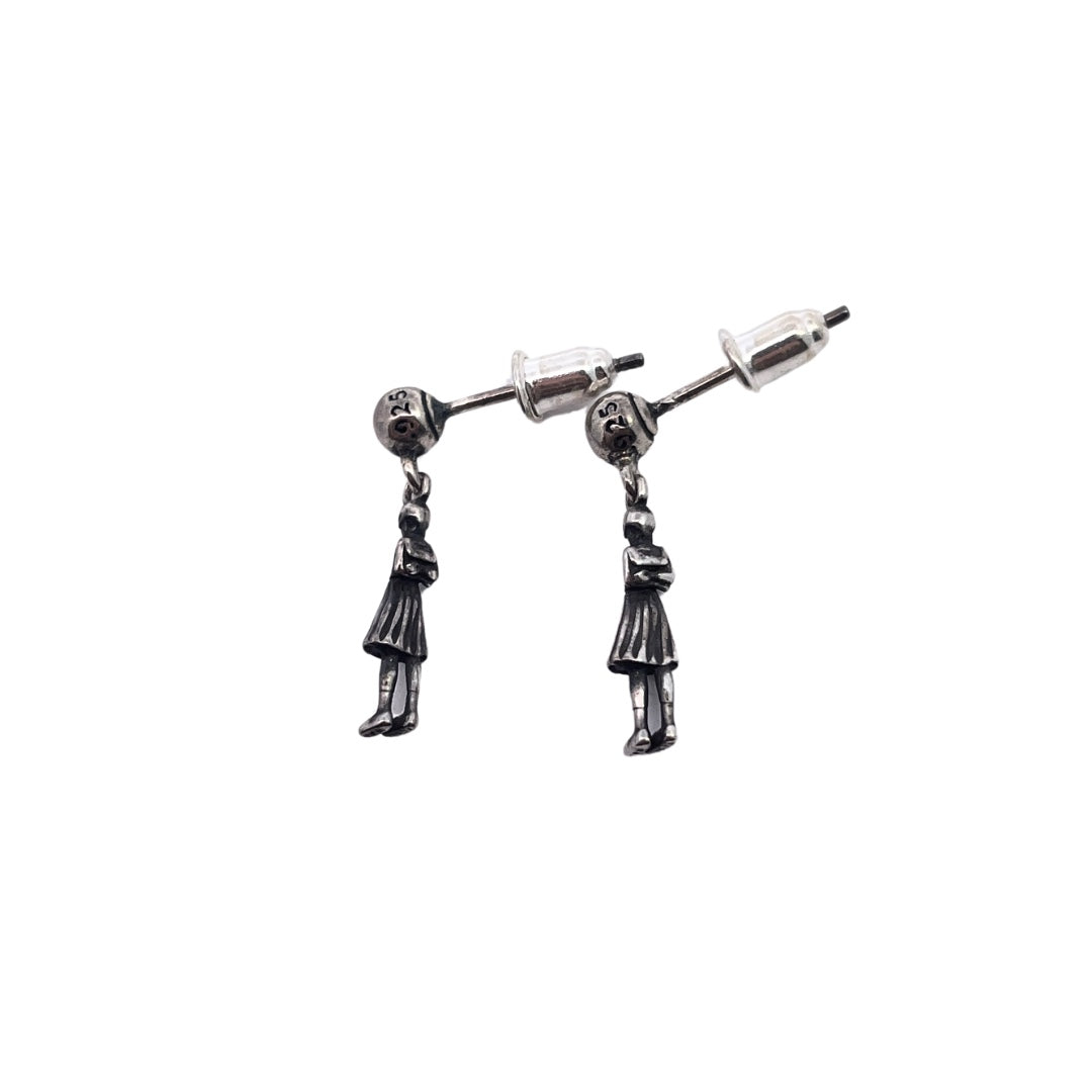 Chrome Hearts foti Miss Skeleton earrings
