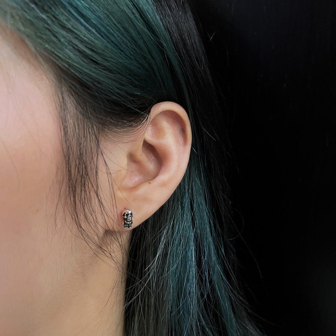 Chrome Hearts Skeleton Soldier Earrings