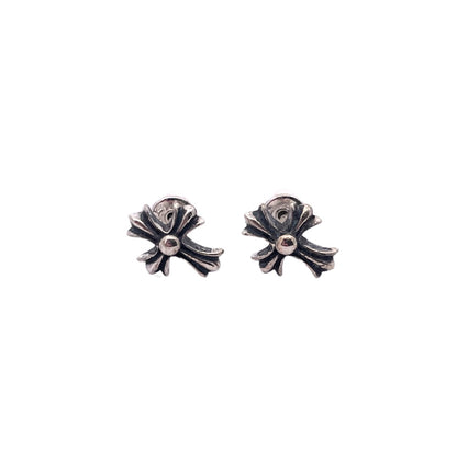 CHROME HEARTS Long Cross Flower Earrings