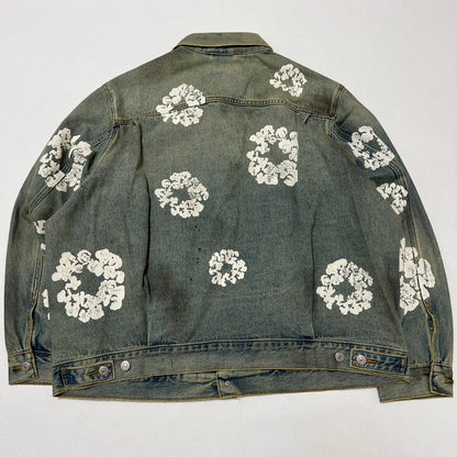 Denim Tears Men's Dirty Wash Wreath Type-2 Jacket