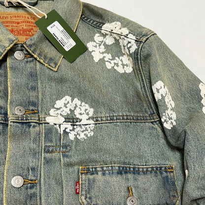 Denim Tears Men's Dirty Wash Wreath Type-2 Jacket