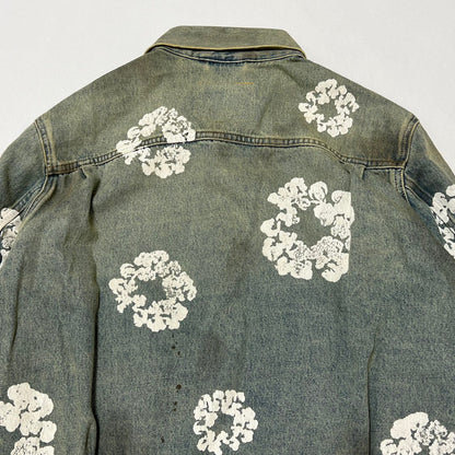 Denim Tears Men's Dirty Wash Wreath Type-2 Jacket