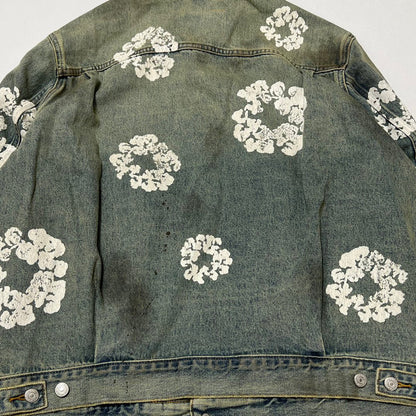 Denim Tears Men's Dirty Wash Wreath Type-2 Jacket
