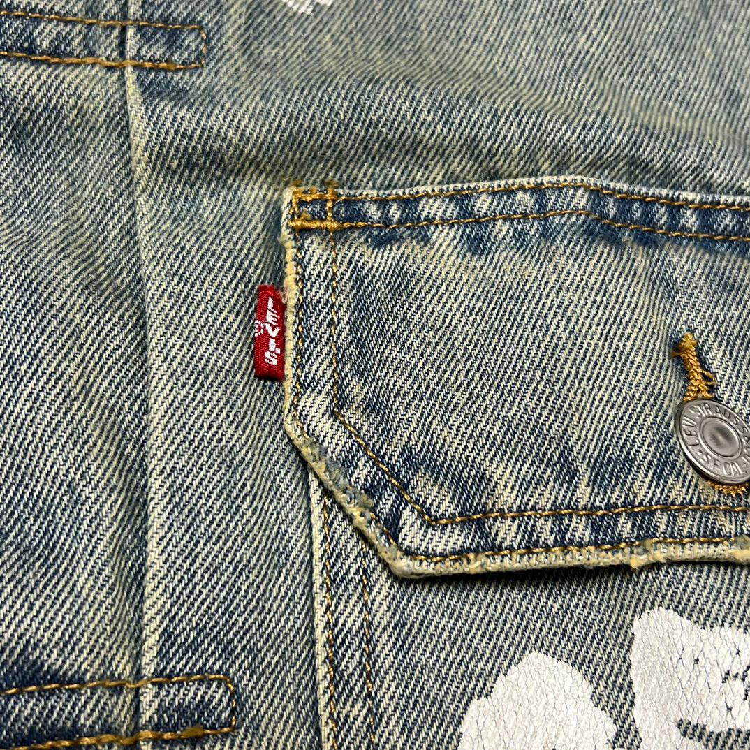 Denim Tears Men's Dirty Wash Wreath Type-2 Jacket