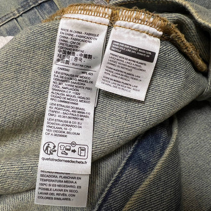 Denim Tears Men's Dirty Wash Wreath Type-2 Jacket