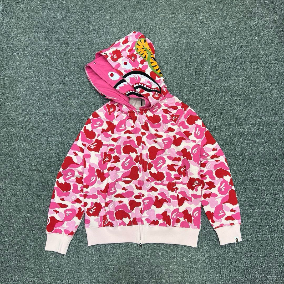 Bape Shark Hoodie"red'