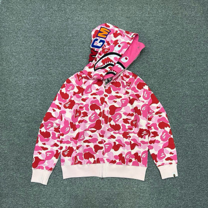 Bape Shark Hoodie"red'