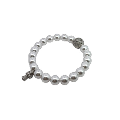 CHROME HEARTS Cross Pearl Bracelet
