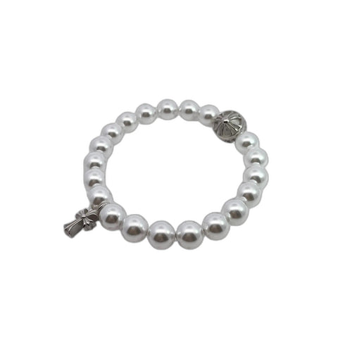 CHROME HEARTS Cross Pearl Bracelet