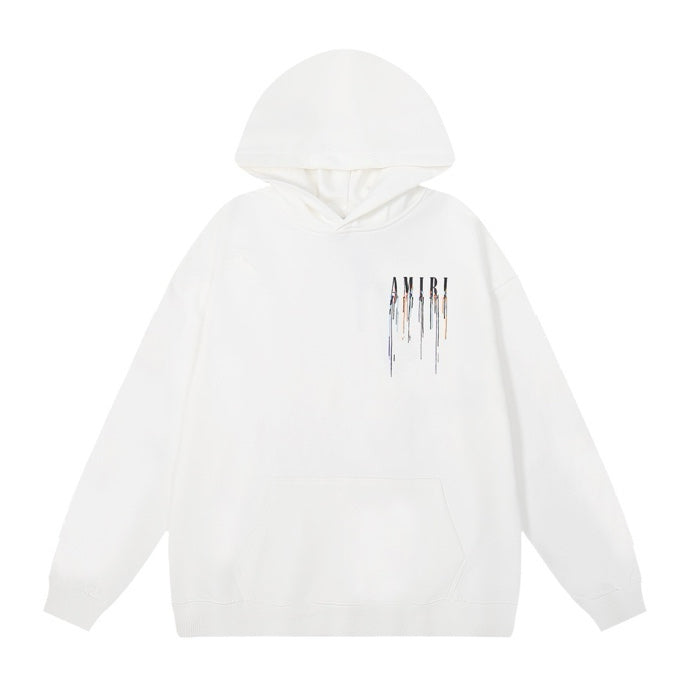 Amiri Embroidered Paint-Drip Hoodie