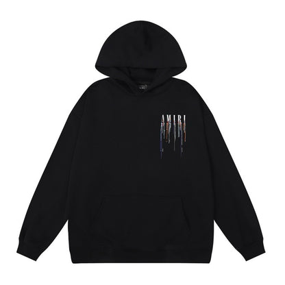 Amiri Embroidered Paint-Drip Hoodie