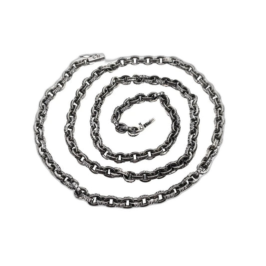 𝐂𝐡𝐫𝐨𝐦𝐞 𝐡𝐞𝐚𝐫𝐭𝐬 stone inlaid letter necklace