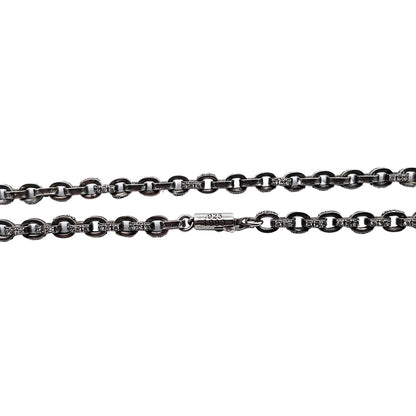 𝐂𝐡𝐫𝐨𝐦𝐞 𝐡𝐞𝐚𝐫𝐭𝐬 stone inlaid letter necklace