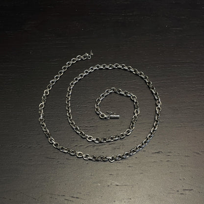 𝐂𝐡𝐫𝐨𝐦𝐞 𝐡𝐞𝐚𝐫𝐭𝐬 stone inlaid letter necklace