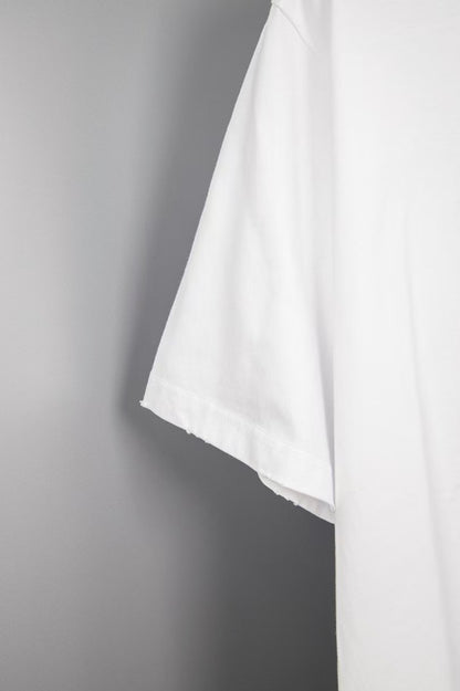 Balenciaga printed frayed holed T-shirt