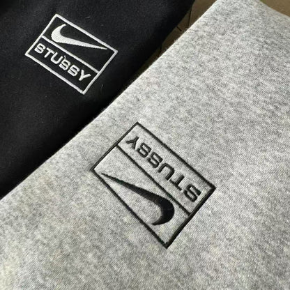 Nike x Stussy Full-Zip Fleece Hoodie "Gray"