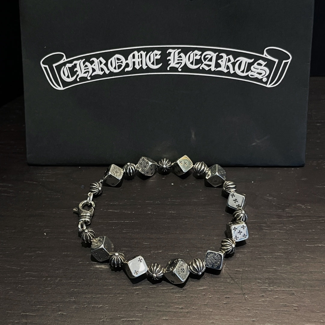 CHROME HEARTS Dice Cross Bracelet