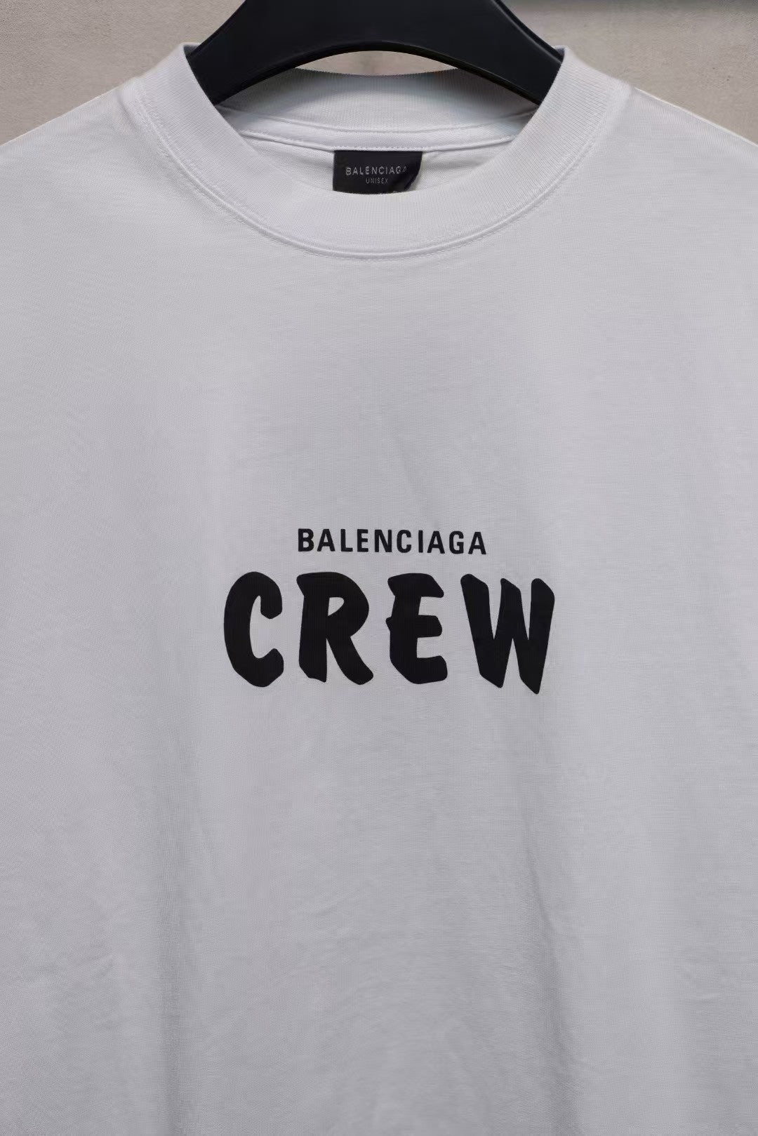 Balenciaga Crew Alphabet Printing Short Sleeve 'White'