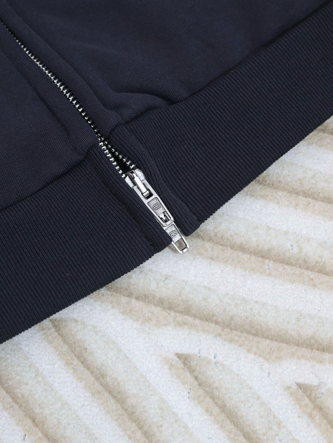 Balenciaga x Under Armour Zip-Up Hoodie 'Black White'