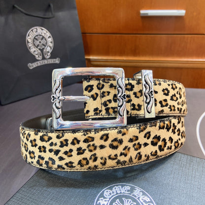 Chrome Hearts Leopard Print Belt