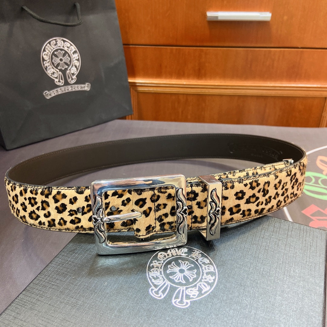 Chrome Hearts Leopard Print Belt