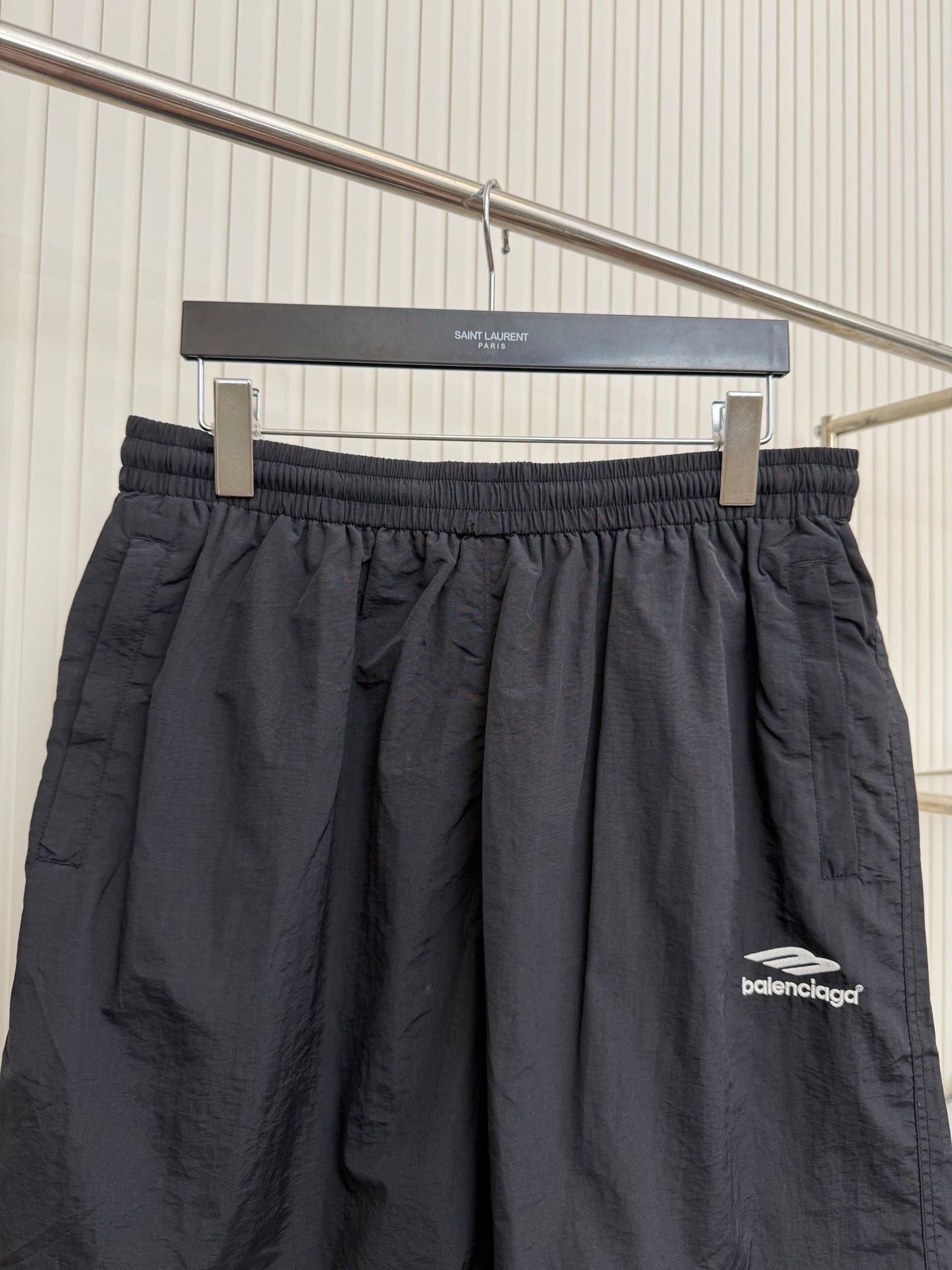 Balenciaga 3B Sports Icon Tracksuit Shorts Black/White Logo