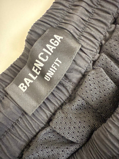 Balenciaga 3B Sports Icon Tracksuit Shorts Black/White Logo