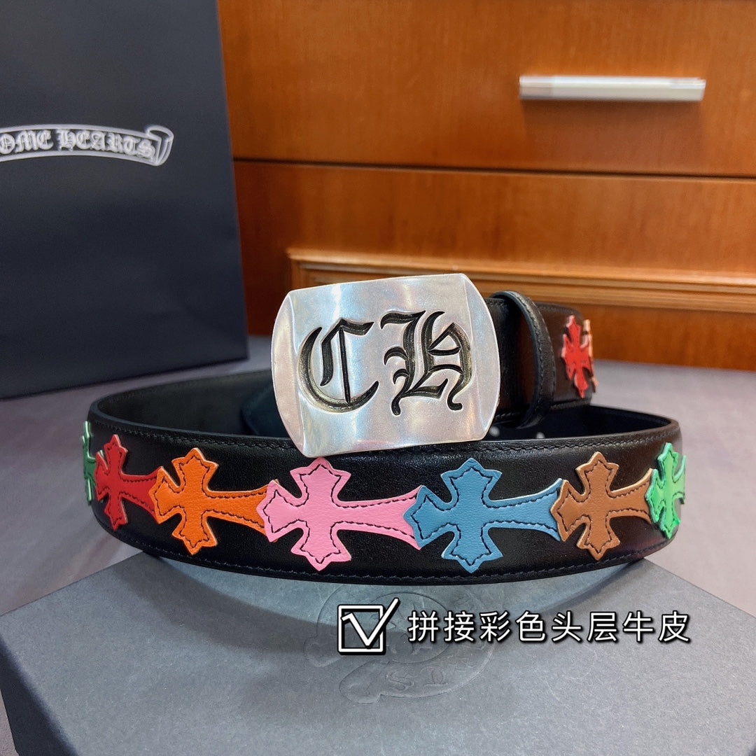 Chrome Heart Street Hip-Hop Style Belt