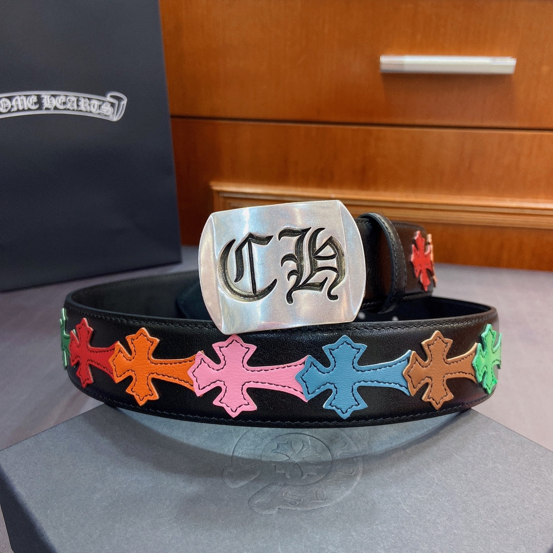 Chrome Heart Street Hip-Hop Style Belt